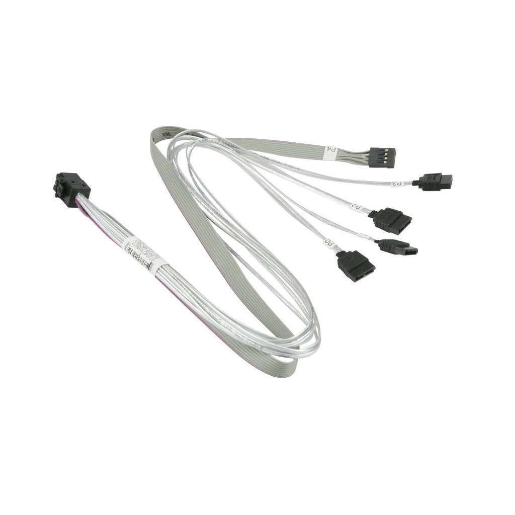 SuperMicro MiniSAS HD - 4 SATA kábel 50 cm (CBL-SAST-0616) (CBL-SAST-0616)