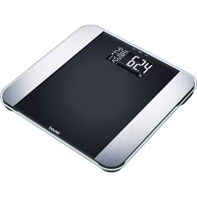 Смарт кантар Beurer BF, с LCD диагностика, черен/сребрист