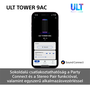 Sony ULT Tower 9 Bluetooth party hangszóró 1800 Watt - Fekete