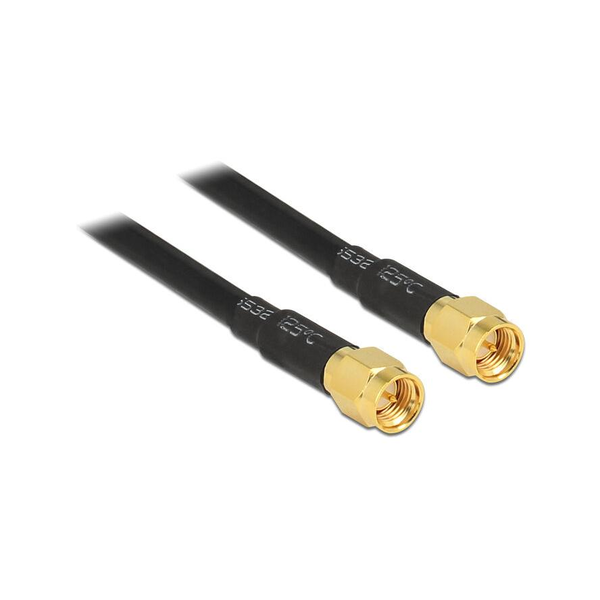 DeLOCK 88891 SMA antenna kábel 5.0m - Fekete