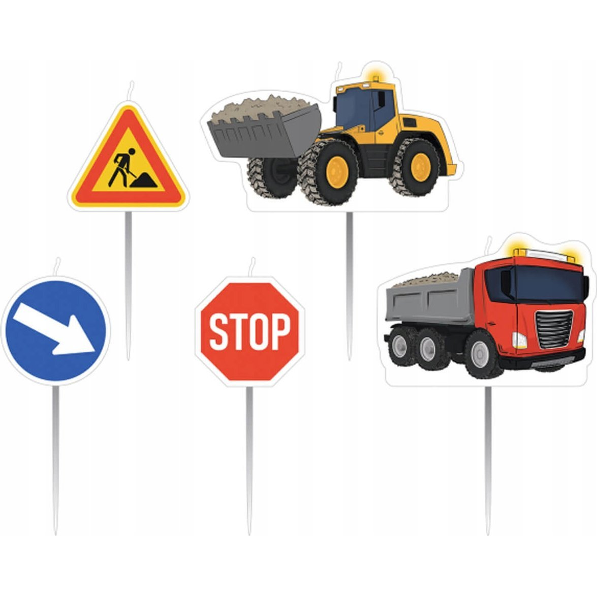 Építkezés Sand Tortagyertya, Gyertya Szett 5 db-os (616264)