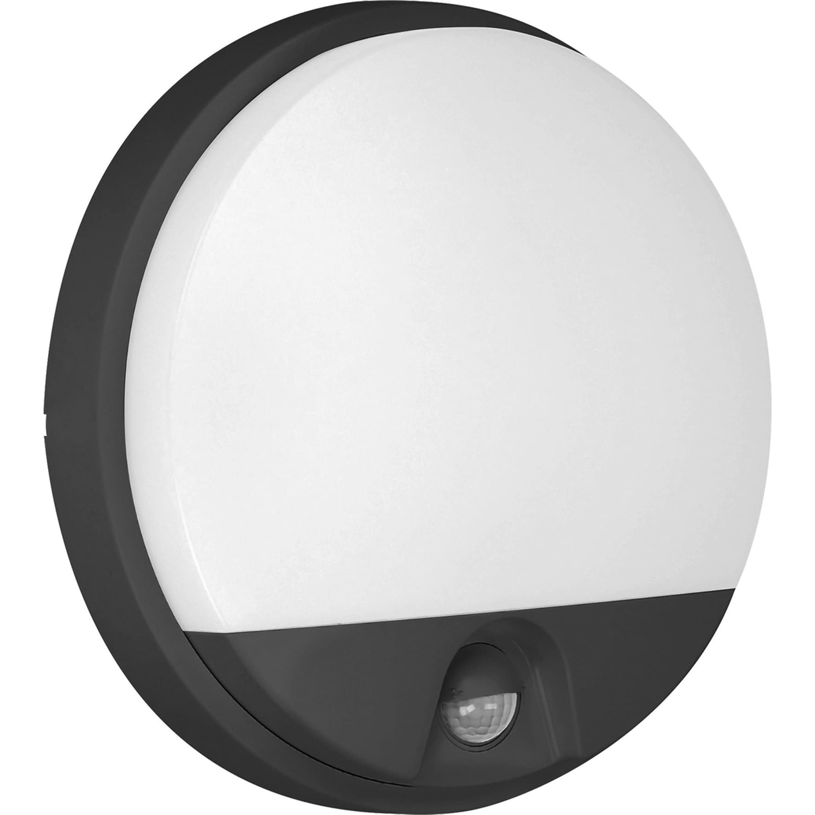 Orno Agat LED 10 W, Kerti Lámpatest Mozgásérzékelővel, 140St, 800 Lm, IP54, 4000 K, Fekete, Fekete