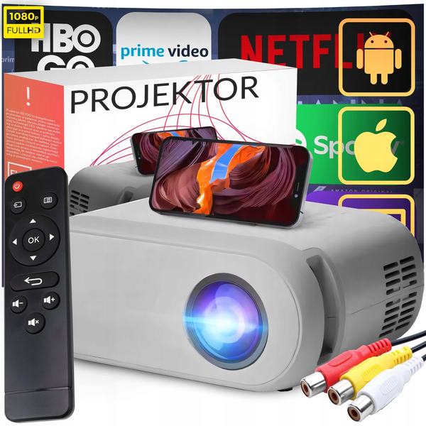 Projektor LCD Retoo ER1160 srebrny