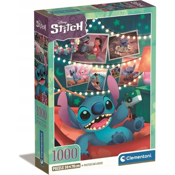 Clementoni Stitch Puzzle 1000 pz Cartoni