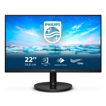 Philips V Line 222V8LA/00 počítačový monitor 54,6 cm (21.5") 1920 x 1080 px Full HD LCD Černá