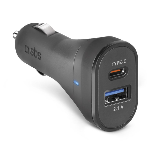 SBS TECRTC1USB2AUL nabíječka pro mobilní zařízení Auto černá