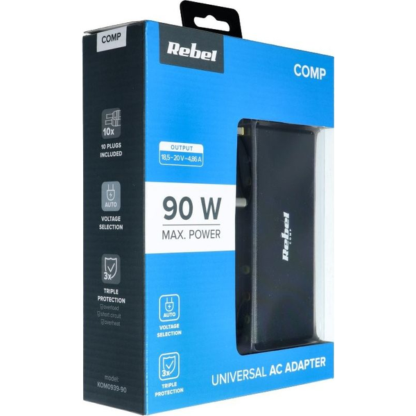 АВТОМАТИЧНО ЗАХРАНВАНЕ ЗА ЛАПТОП 90W 18-20V REBEL