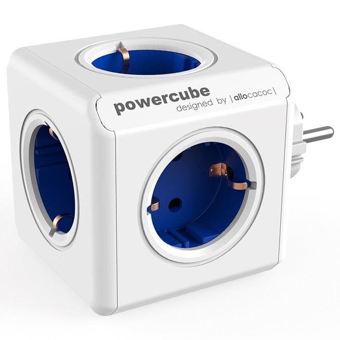Allocacoc PowerCube Original hálózati elosztó fehér-kék (1100BL/DEORPC) (1100BL/DEORPC)