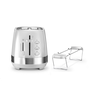 Тостер De'Longhi Active Line CTLA2103.W, 900 W, 2 филии, Електронен контрол на запичане, Стойка за размразяване, Бял