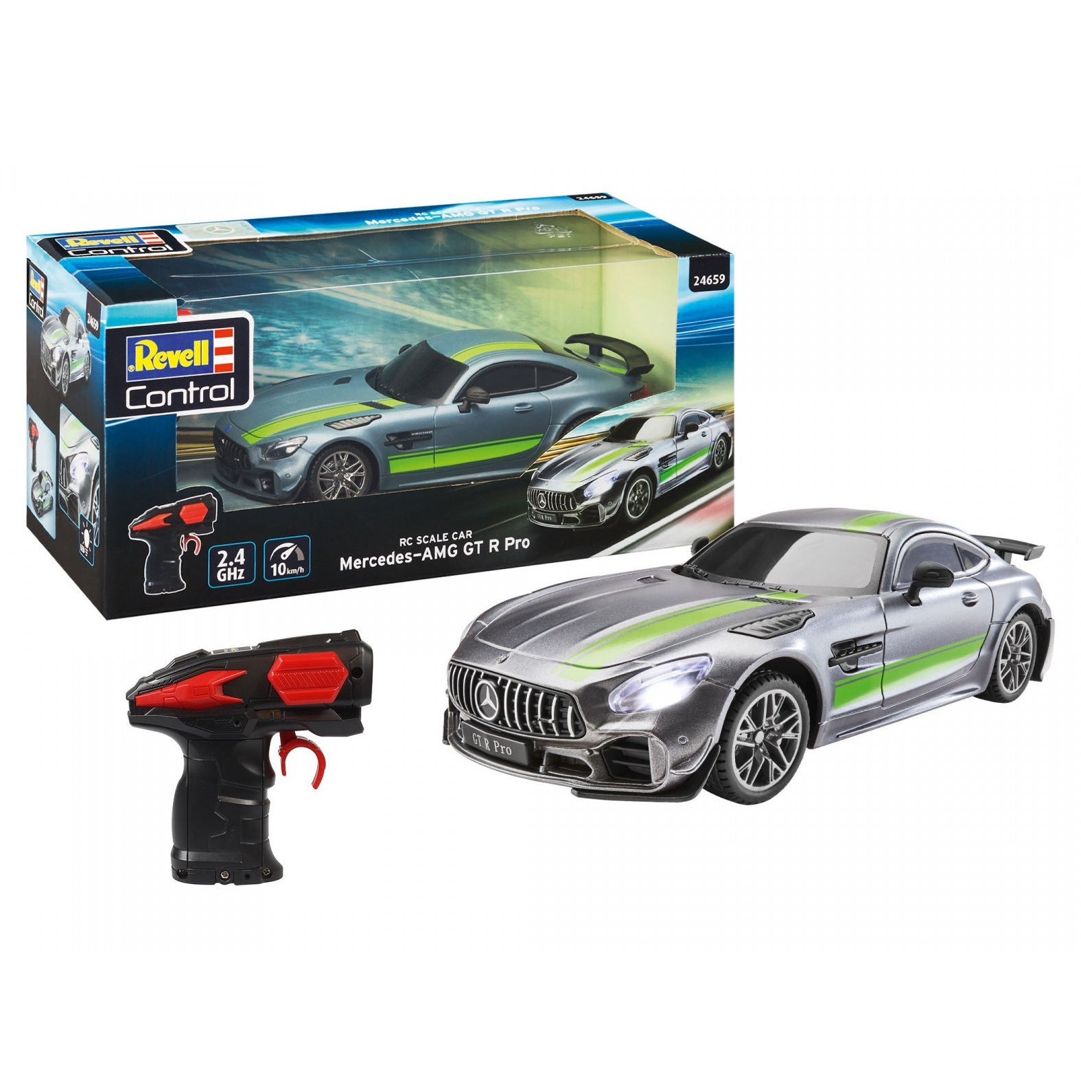 Revell Mercedes AMG GTR Pro Távirányítós sportautó - Szürke (24659)