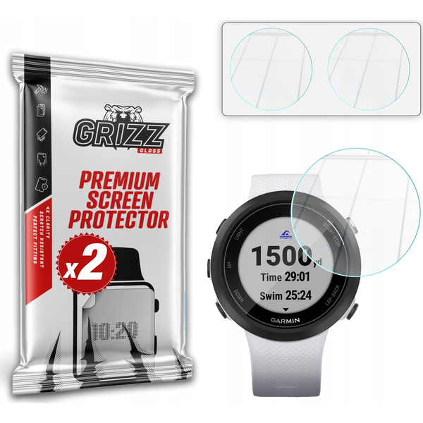 Szkło hybrydowe GrizzGlass HybridGlass do Garmin Swim 2