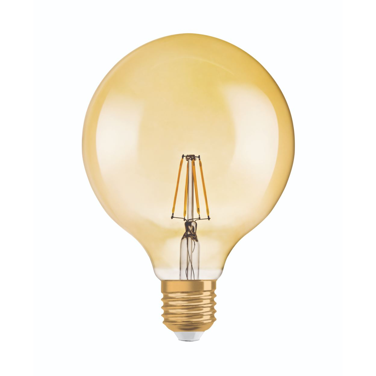 Osram Vintage 1906 LED fényforrás Nagygömb E27 7.5W filament arany meleg fehér (4058075808997) (4058075808997)