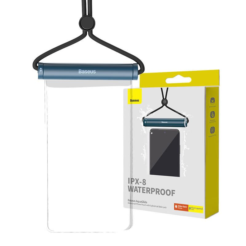 Baseus AquaGlide vízálló telefontok csúszózárral kék (P60263701U03-00)