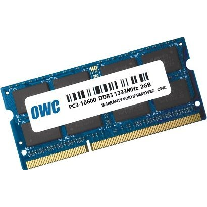 Pamięć do laptopa OWC 2.0GB PC3-10600 DDR3 1333MHz SO-DIMM 204 Pin CL9 SO-DIMM Memory Upgrade Module