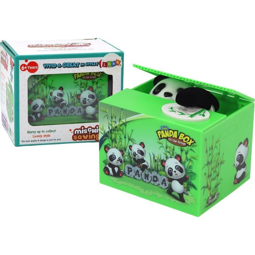 Lean Toys A Panda Piggy Bank Megtanulja Megmenteni A Mackó Zölddobozát (17586)