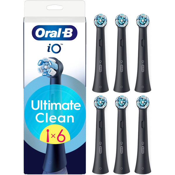 Oral-B iO Ultimate Clean Black XL 6 db-os fogkefefej szett - új