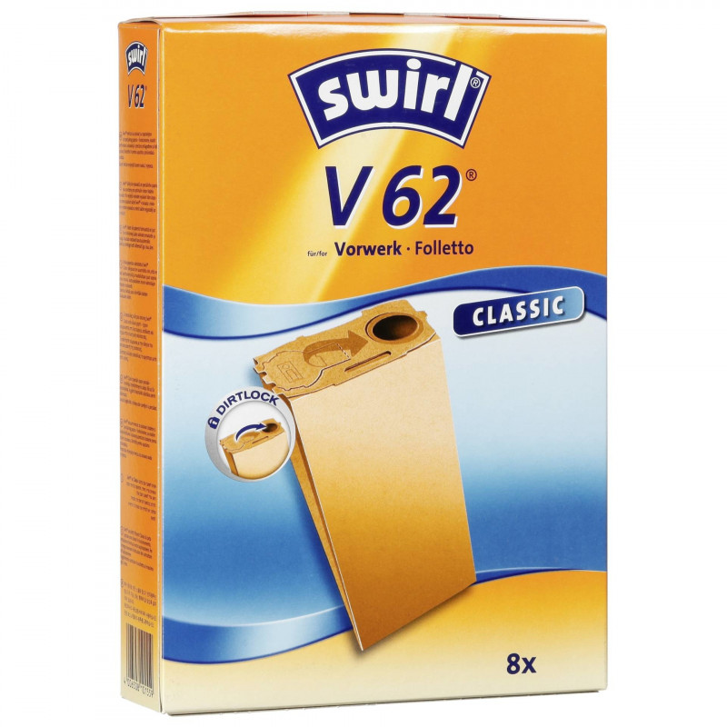 Swirl V 62 Porzsák (8 db / csomag) (101559)