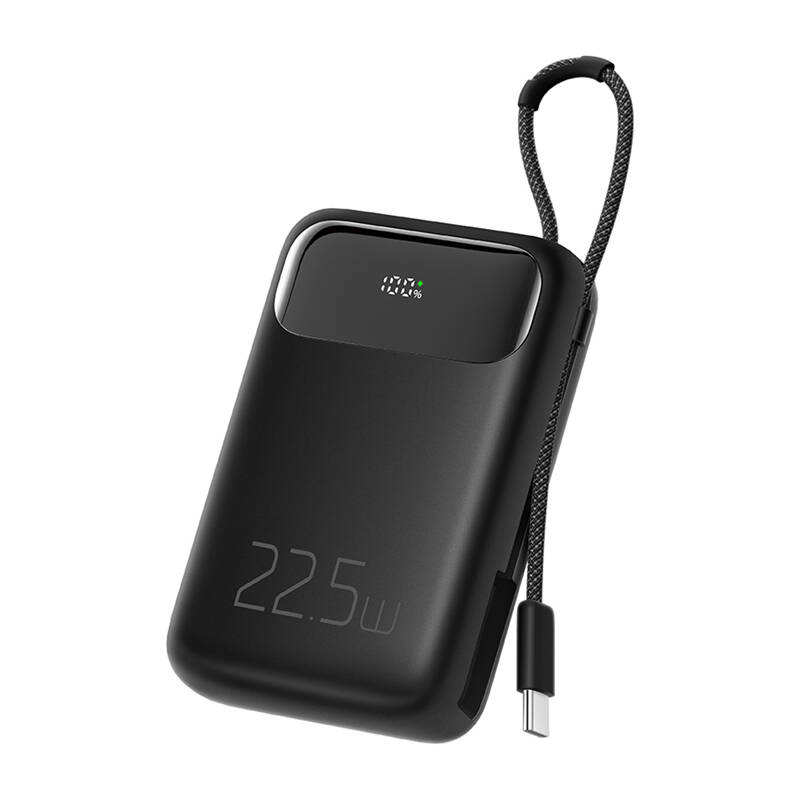 Mcdodo MC-3243 Powerbank integrált kábellel USB-C / 10000mAh 22.5W - Fekete (MC-3243)