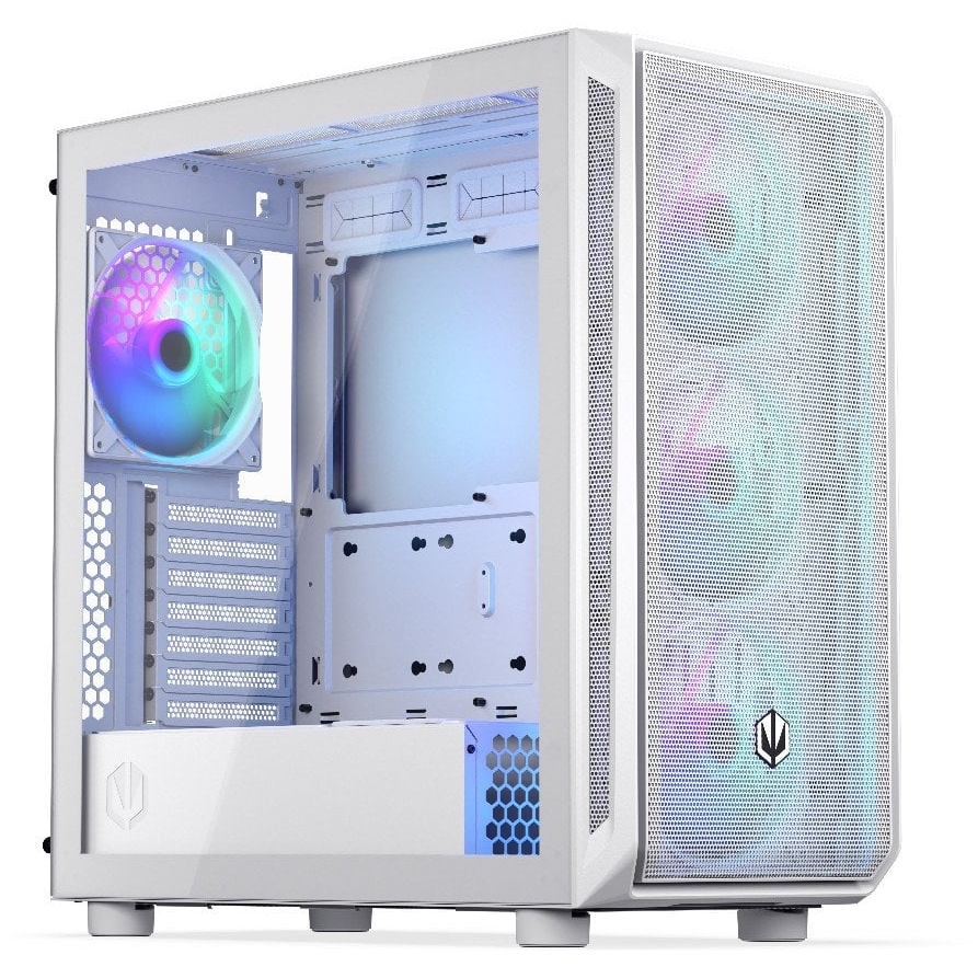 Endorfy ARX 700 ARGB Midi Torony Számítógépház + 4db 140mm ARGB Ventilátr - Fehér (EY2A017)
