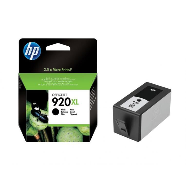HP 920XL High Yield Black Original Ink Cartridge inkoustová náplň 1 kusů Extra (Super) vysoká výtěžnost