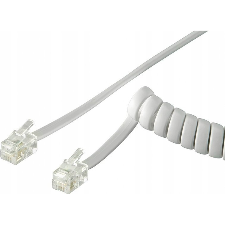 Goobay Telefon spirális hosszabbító kábel a telefon és a kézibeszélő közé. (68601) (tk4rs-04w)