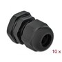 Delock PG11 tömszelence 10 db. fekete (60196)