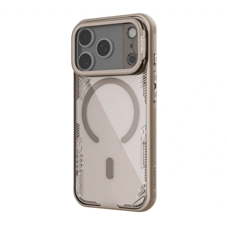 NILLKIN iPhone 17 Pro  ICEBLADE PROP MAGNETIC szilikon telefonvédő ütésállóság. MagSafe. VILÁGOSBARNA