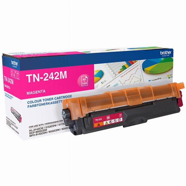 Brother TN-242M tonerpatron 1 stk Original Magenta