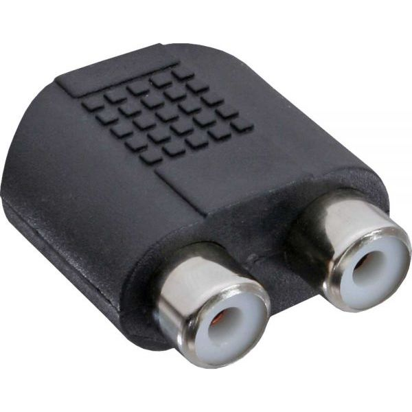 InLine 99346 adattatore per inversione del genere dei cavi 3.5mm jack female 2xCinch Nero