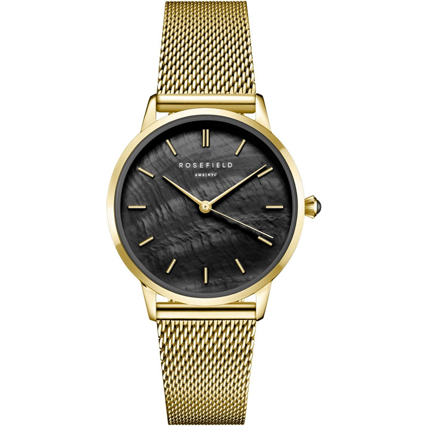 ROSEFIELD Pearl Edit Mesh Black Gold RBGMG-R07 (8720246519457)