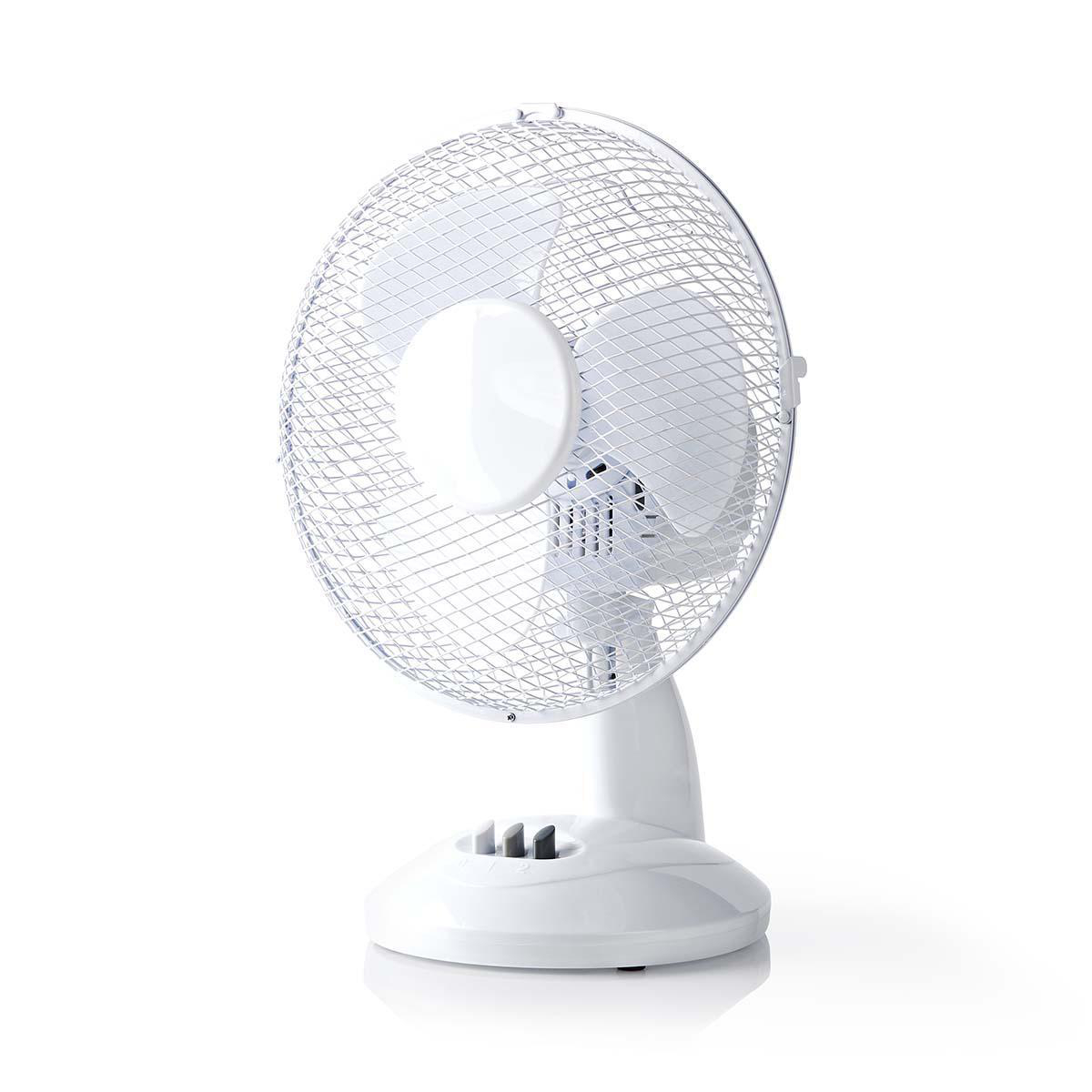 Nedis FNTB10CWT23 Asztali ventilátor - Fehér (FNTB10CWT23)