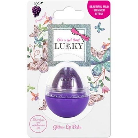 Flair Toys Lukky: Szőlő illatú, csillogó lila ajakbalzsam (T16140) (T16140)