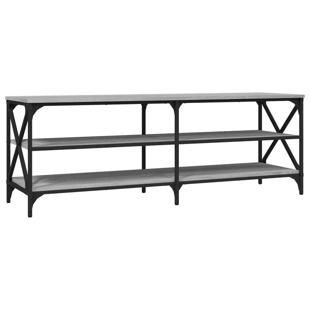 szürke sonoma színű szerelt fa TV-szekrény 140 x 40 x 50 cm (826727)