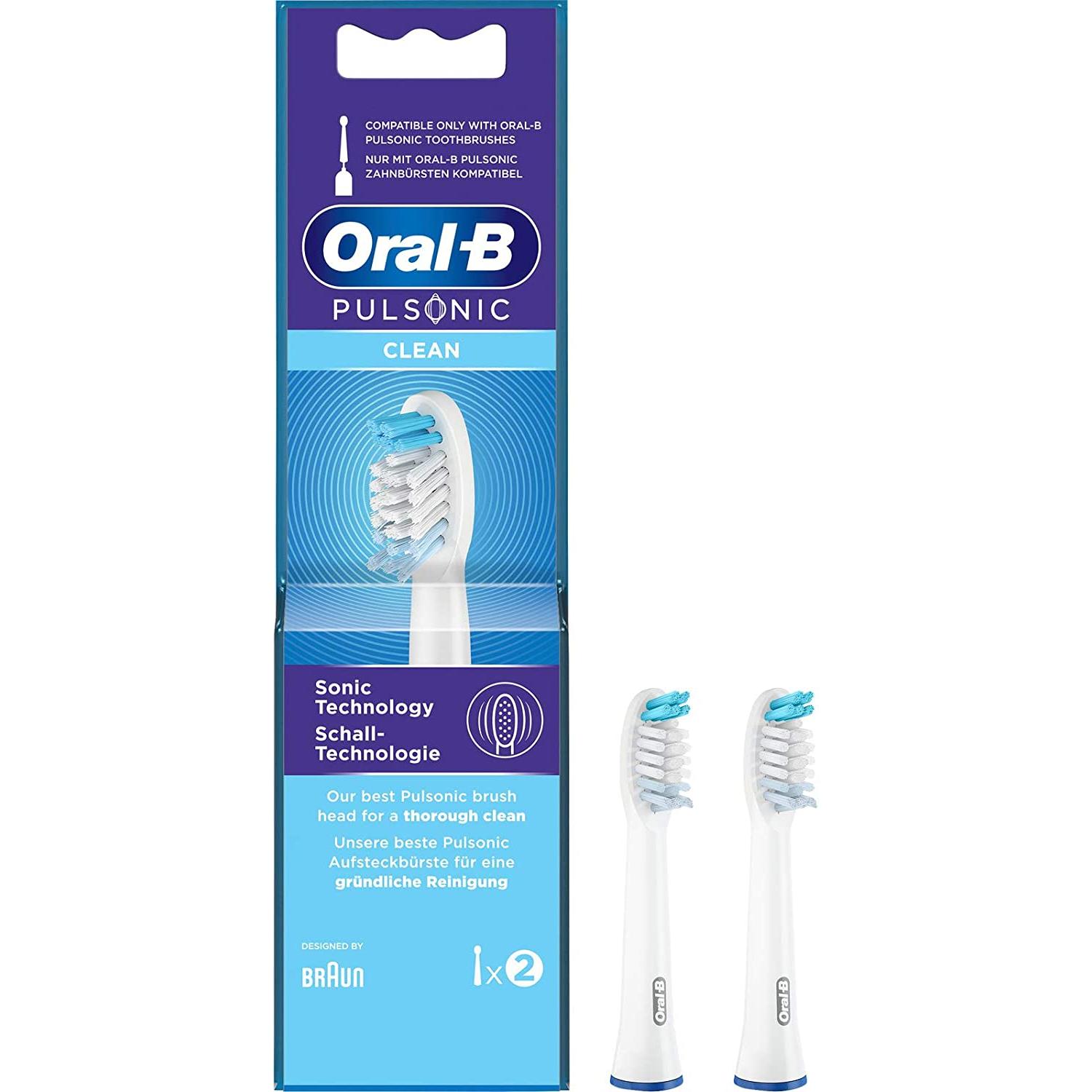 Oral-B Pulsonic Clean 2 darabos Elektromos Fogkefefej Szett (4210201299783)