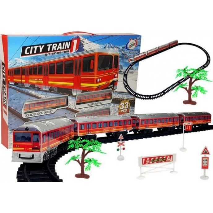 Vonatvasút Vasúti Elemes Sínek 33 Darab (8322-uniw)