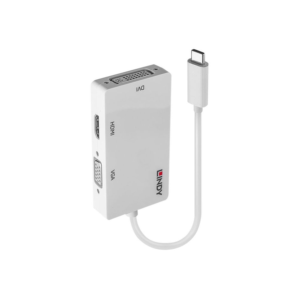 Lindy 43273 Adaptador gráfico USB 3840 x 2160 Pixeles Blanco