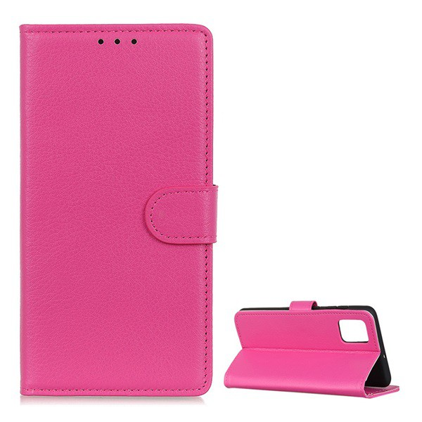 Tok álló, bőr hatású (FLIP, oldalra nyíló, asztali tartó funkció, prémium) RÓZSASZÍN [OnePlus 8T] (5996591020174)