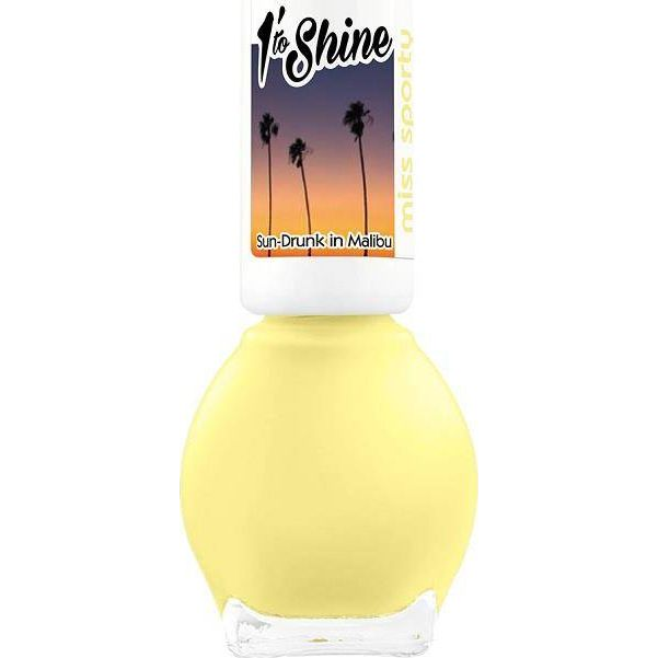 MISS SPORTS 1 Minute to Shine 637 Malibu Pasztell sárga, 7 ml (3614228698283)