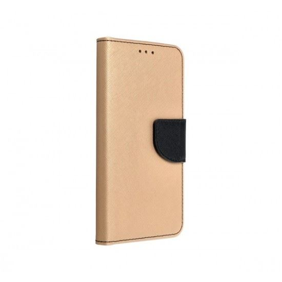Fancy Xiaomi Redmi 9A flip tok, fekete-arany (53177) (FA53177)