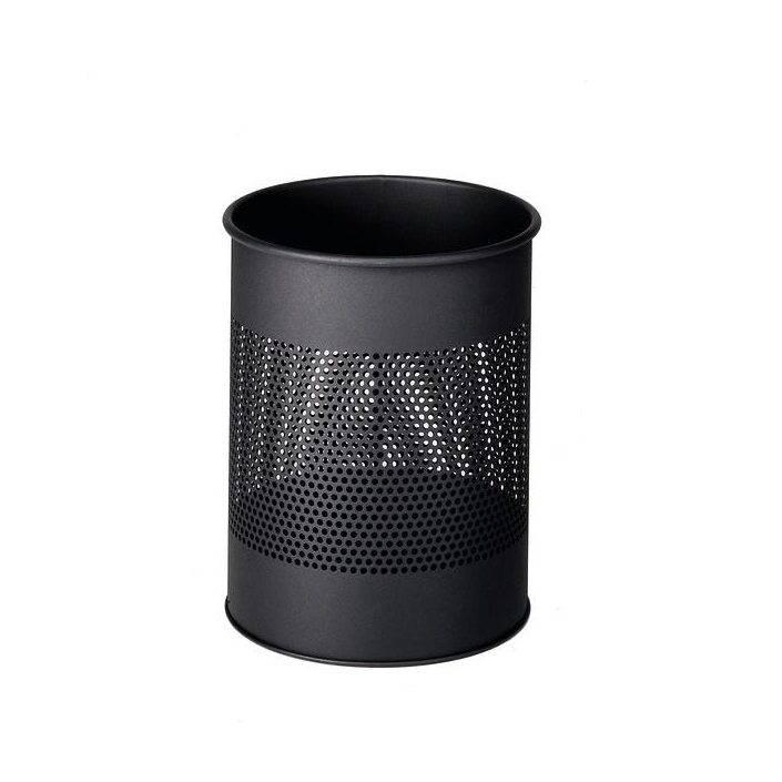 Durable 331001 15 literes fém papírkosár - Fekete (331001)