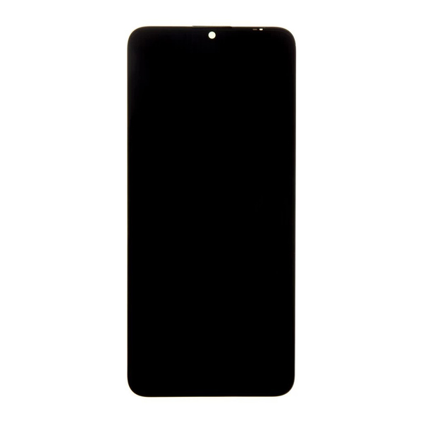 LCD kijelző + érintőegység + elülső burkolat Honor X7a készülékhez fekete