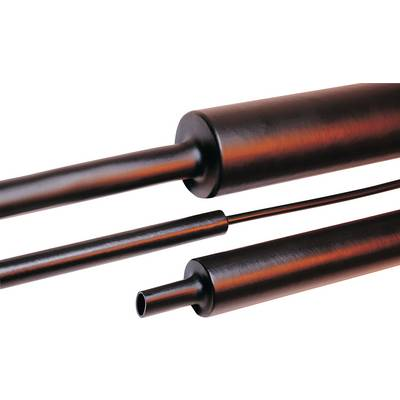 HellermannTyton 323-50300 Zsugorcső ragasztóval Fekete 30 mm Zsugorodási arány:4:1 1 m (323-50300)