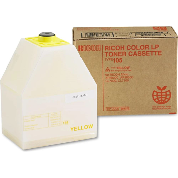 Ricoh AP3800/TYPE105 toner yellow ORIGINAL (885407)