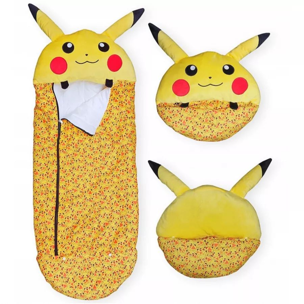 Pokémon Pikachu mintás hálózsák 50 x 130 cm - Sárga