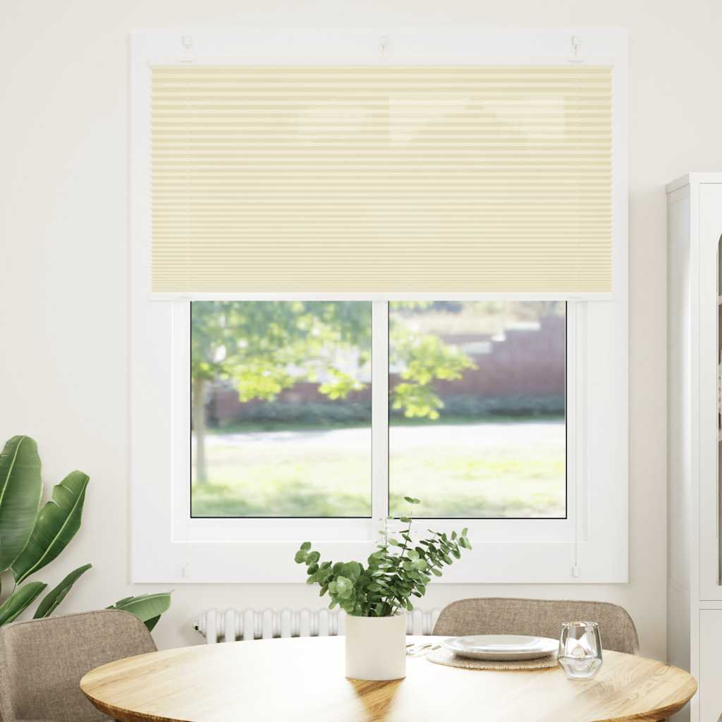 pliszírozott redőny krém 120x100 cm szövetszélesség 119,4 cm (4015283)
