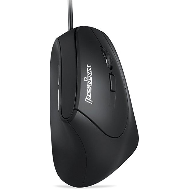 Perixx Ergo Perimice-515 II Ergonomikus Egér USB 1600 DPI Fekete (11209)