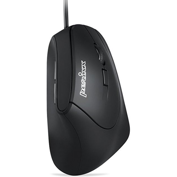 Perixx Ergo Perimice-515 II Ergonomikus Egér USB 1600 DPI Fekete