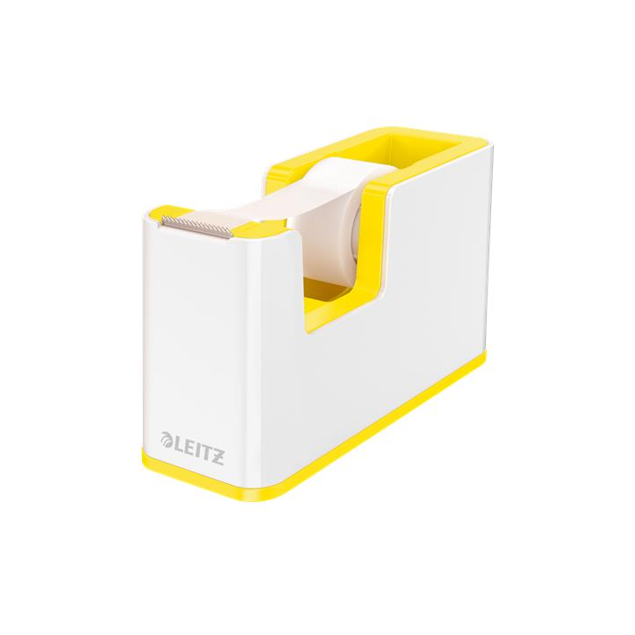 Leitz Wow Ragasztószalag-adagoló asztali feltöltött Fehér/Sárga (53641016)