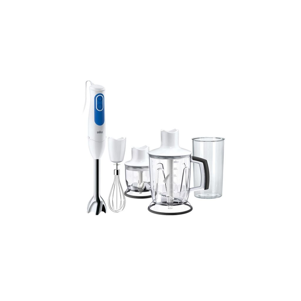 Braun MQ 3045 WH 1,25 Д Потопяем пасатор Син, Бяла