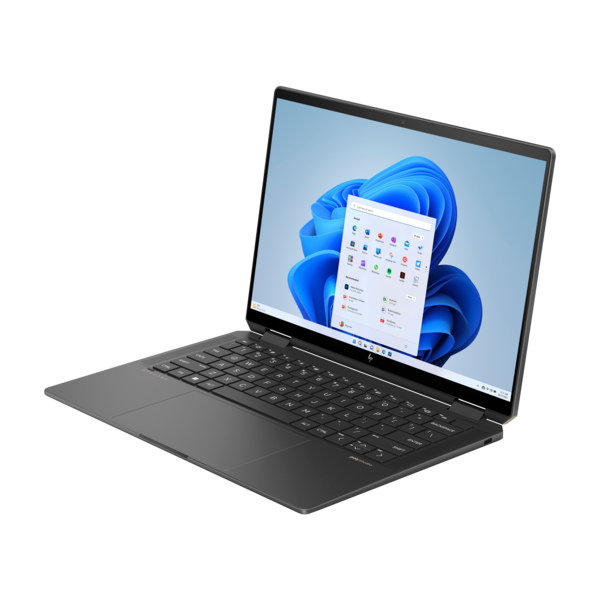 HP Spectre x360 14-eu0003nh 14" 3K 2880x1800 OLED 120Hz 400cd Touch, Ultra7-155H 1.4GHz, 32GB, 1TB SSD, Win 11, fekete